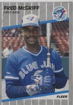 Fred McGriff #C-19 Baseball Cards 1989 Fleer Box Panels Hand Cut
