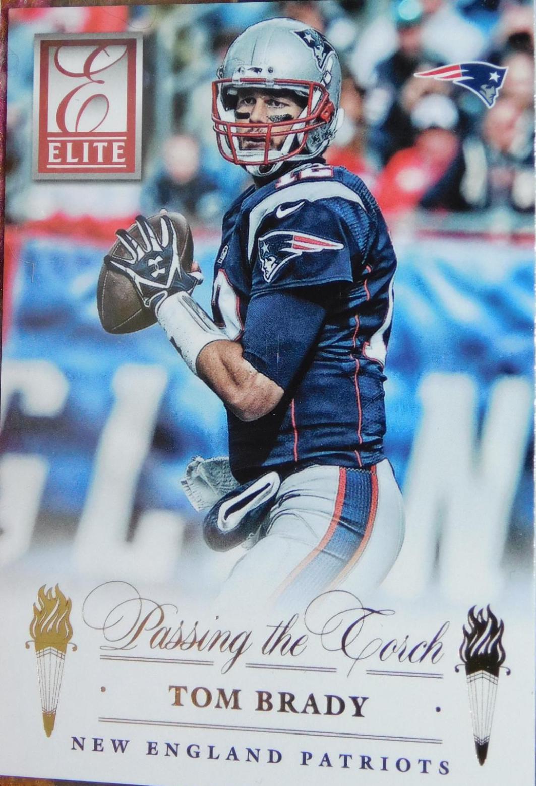 Tom Brady / Jimmy Garoppolo #5 Football Cards 2015 Panini Donruss Elite Passing the Torch Memorabilia