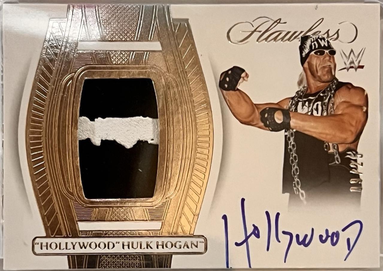 Hollywood Hulk Hogan #8 Wrestling Cards 2024 Panini Flawless WWE Patch Autographs