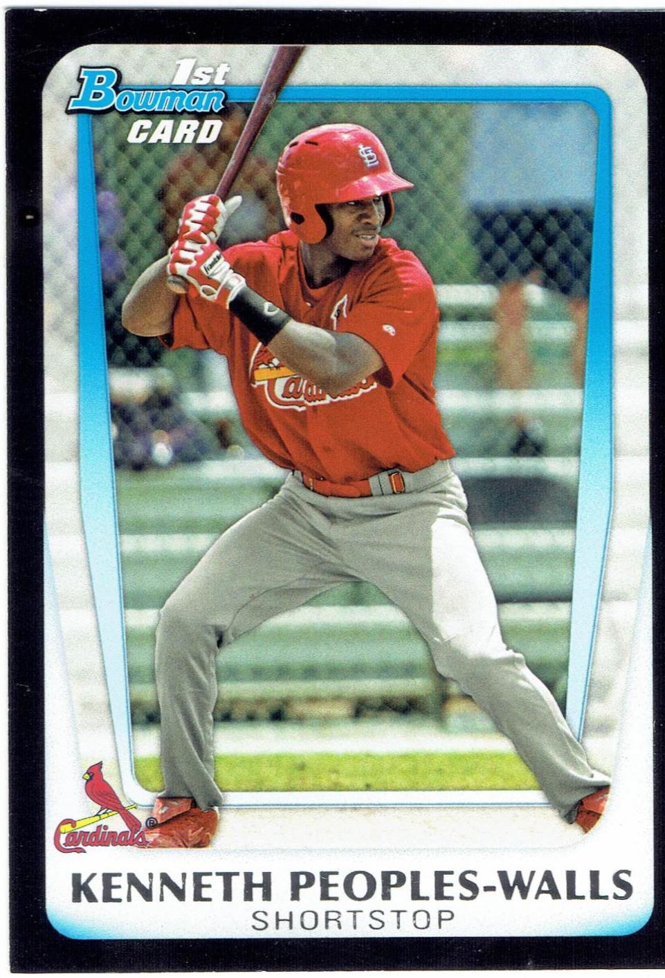 Kenneth Peoples-Walls #BDPP7 Baseball Cards 2011 Bowman Chrome Draft Picks & Prospects