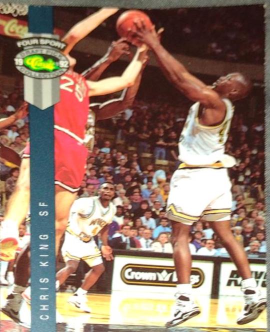 Chris King #32 Basketball Cards 1992 Classic Draft Picks