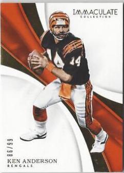 Ken Anderson #21 Football Cards 2017 Panini Immaculate Collection