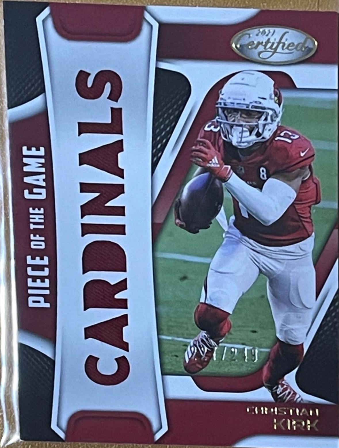 Christian Kirk #POG-CK Football Cards 2021 Panini Certified Piece of the Game