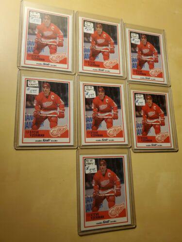 Steve Yzerman #63 Hockey Cards 1990 Kraft