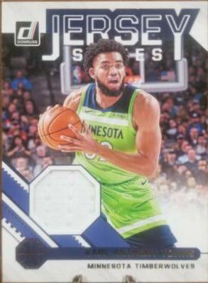 Karl-Anthony Towns #8 Basketball Cards 2020 Donruss Jersey Series