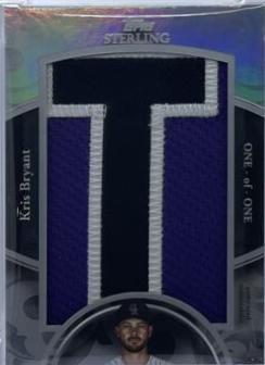 Kris Bryant #SJLP-KB Baseball Cards 2024 Topps Sterling Jersey Letter Patch