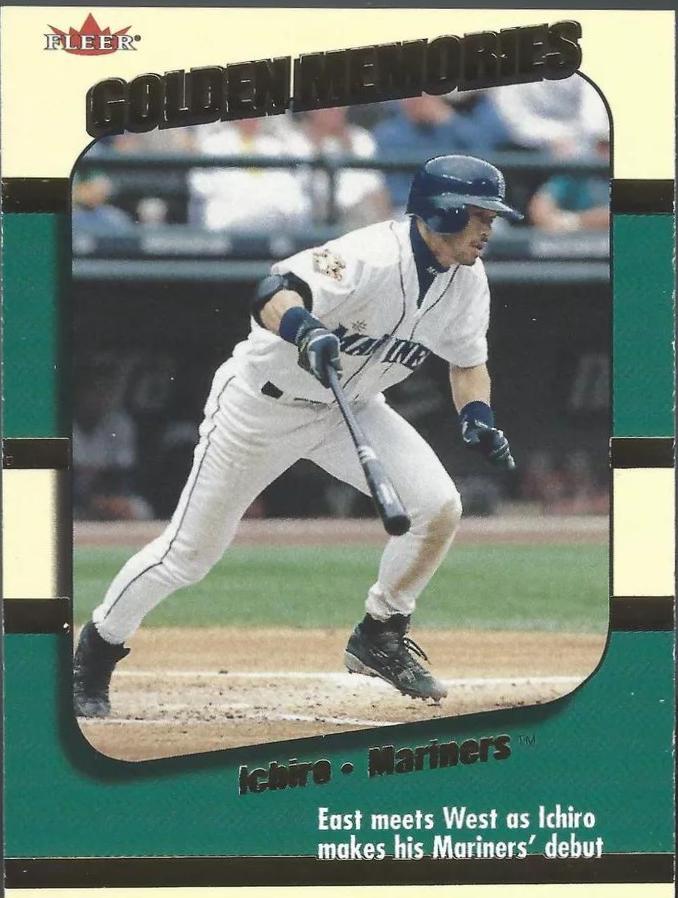 Ichiro #10 Baseball Cards 2002 Fleer Golden Memories
