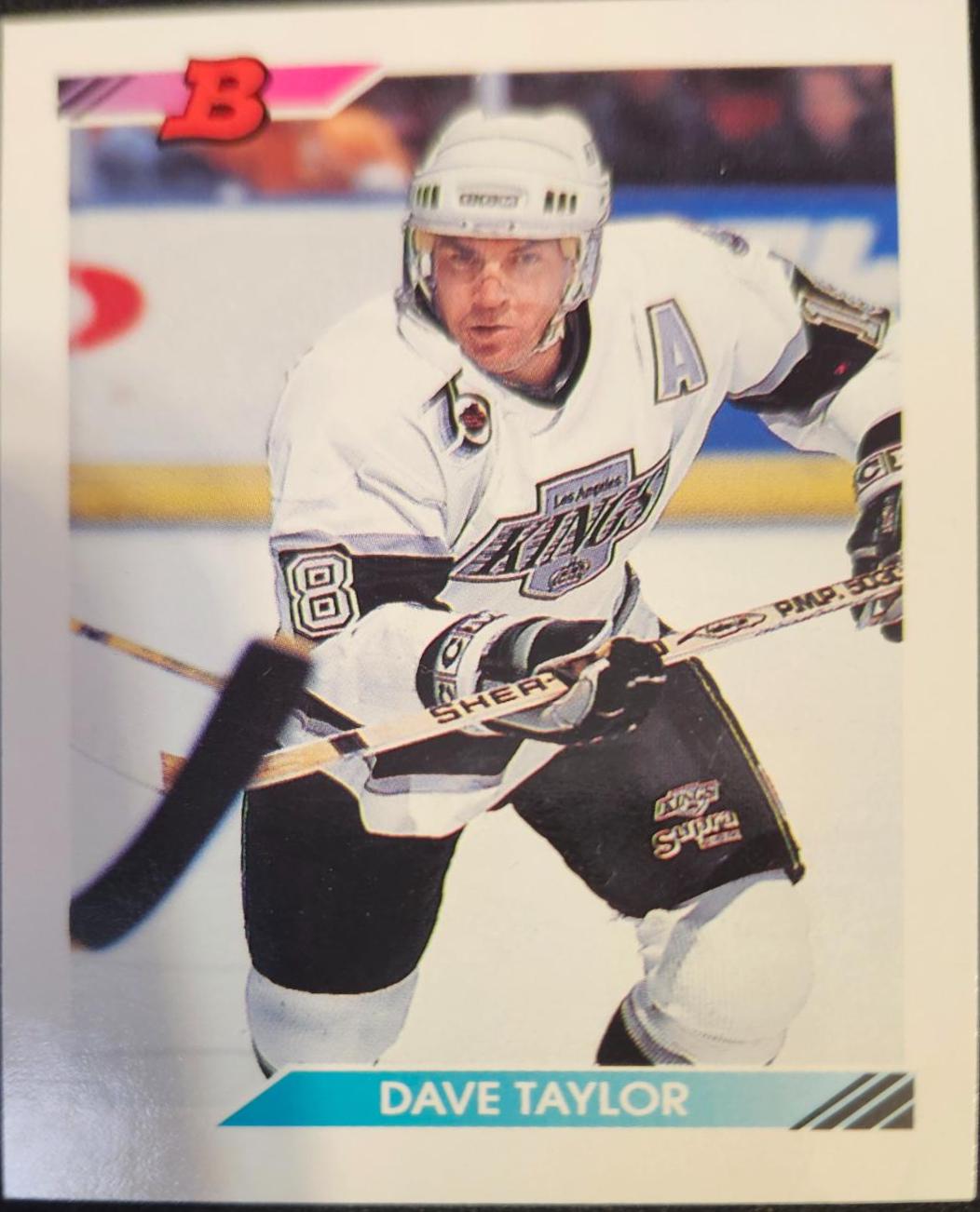 Dave Taylor #37 Hockey Cards 1992 Bowman