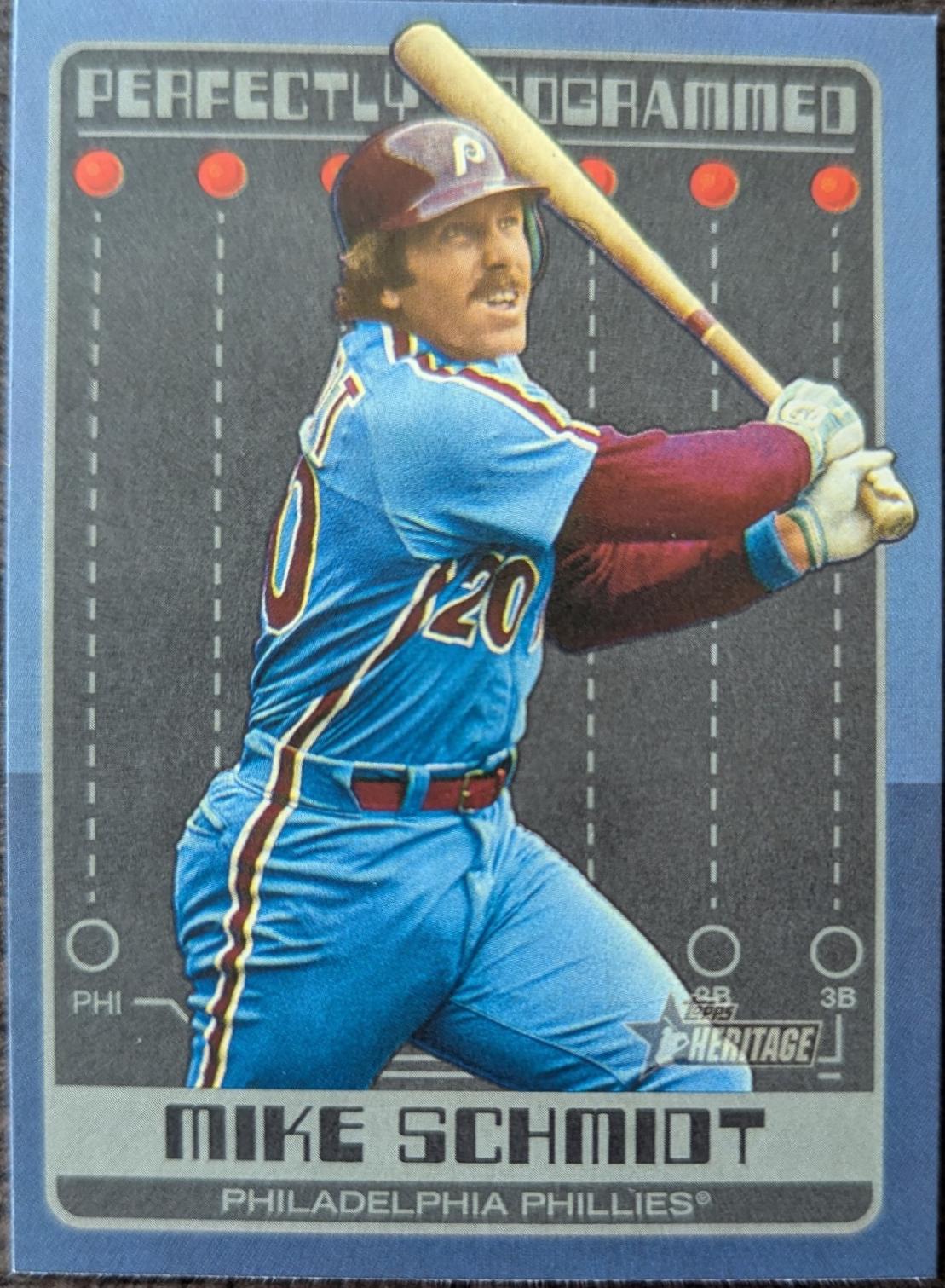 Mike Schmidt #PP-5 Baseball Cards 2024 Topps Heritage Perfectly Programmed