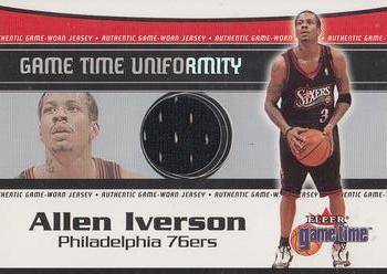 Allen Iverson #NNO Basketball Cards 2000 Fleer Game Time Uniformity