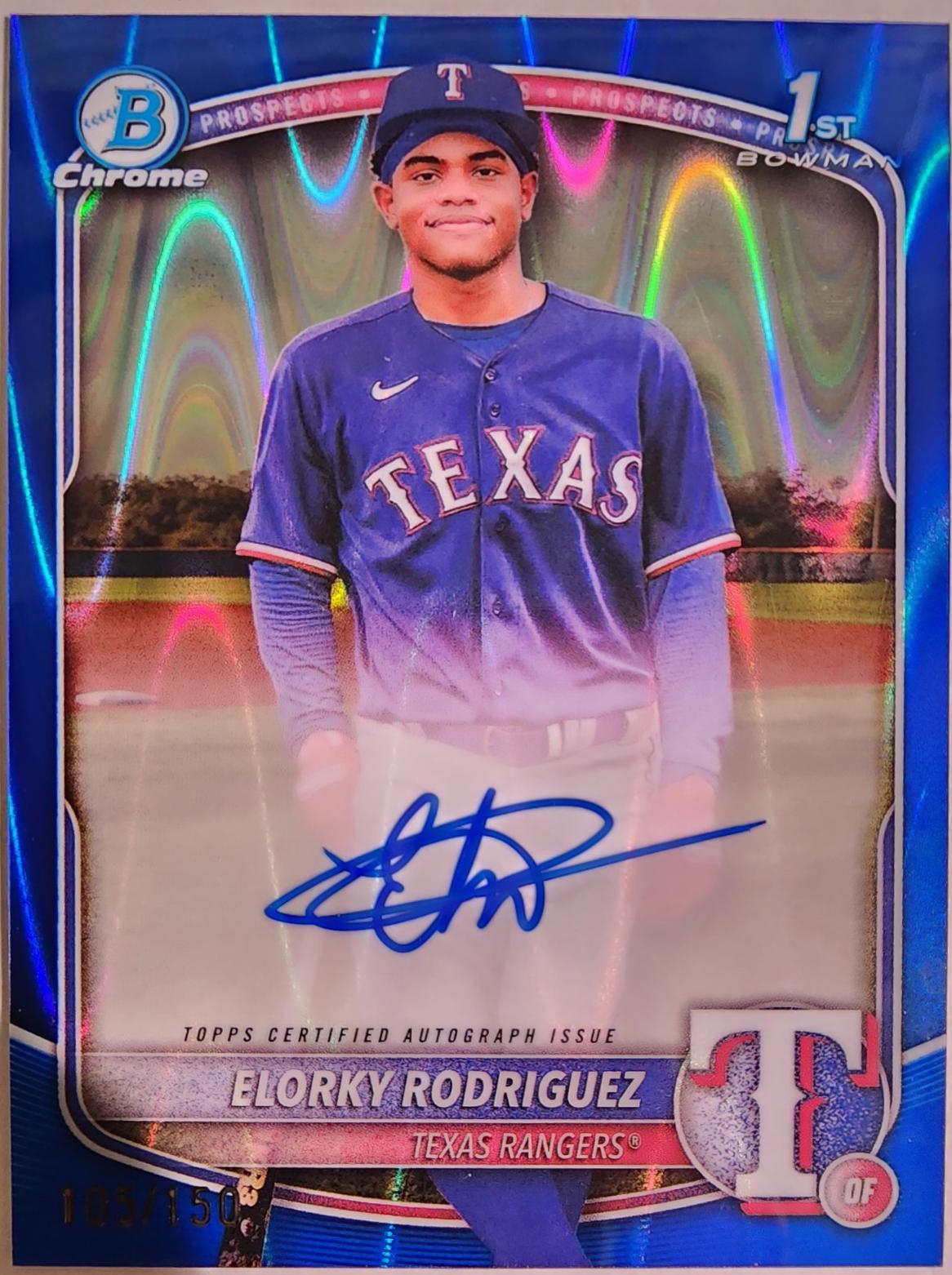 Elorky Rodriguez [Blue RayWave Refractor] #CPA-ER