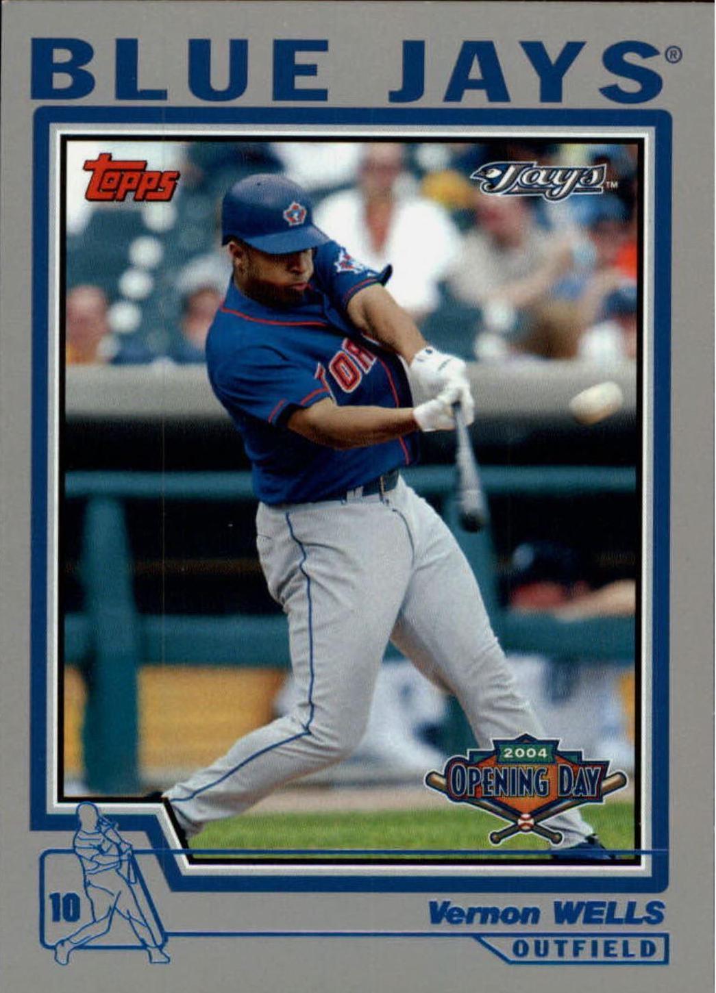 Vernon Wells #53 Baseball Cards 2004 Topps Opening Day