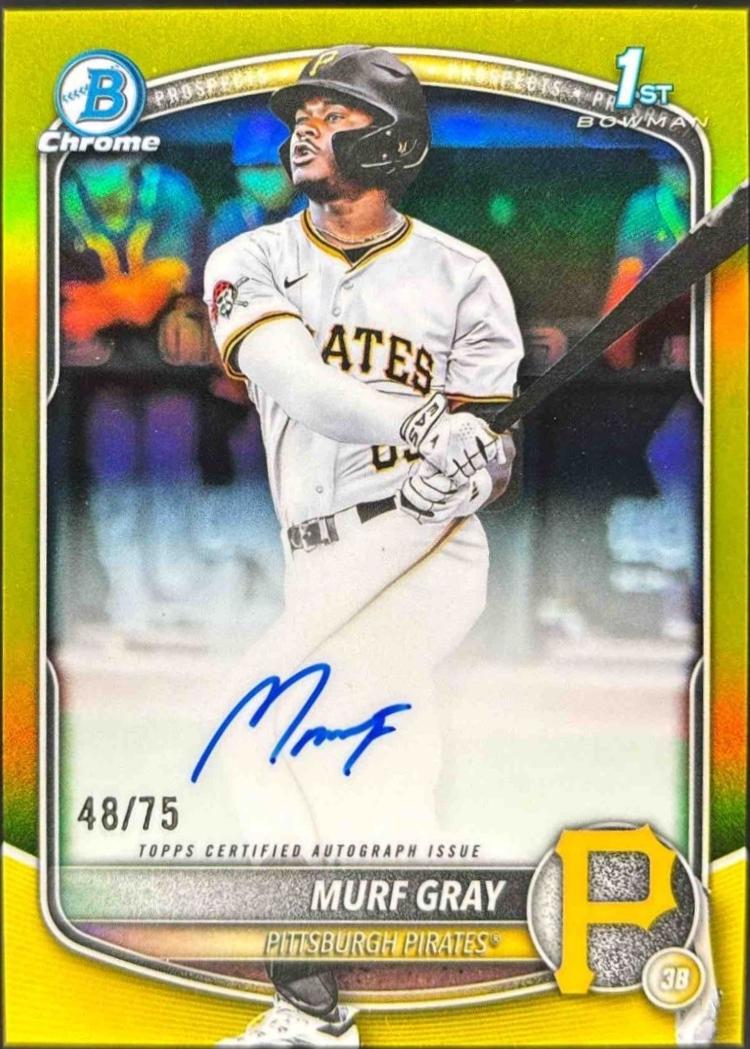 Murf Gray [Yellow Refractor] #CPA-MG