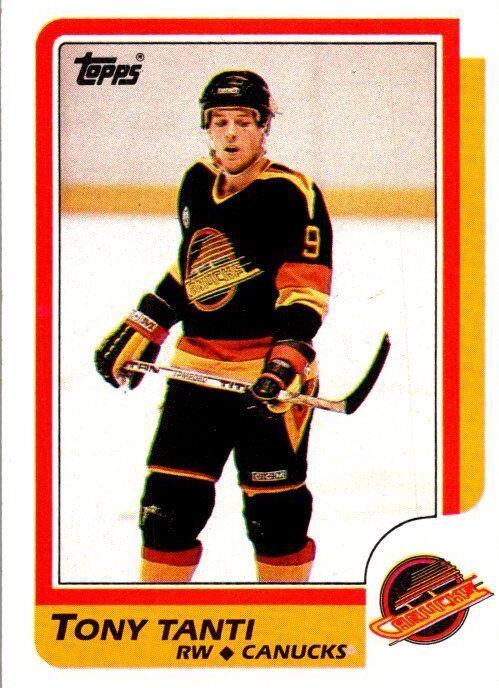Tony Tanti #120 Hockey Cards 1986 Topps