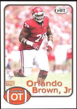 Orlando Brown Jr #9 Football Cards 2018 Sage Hit Premier Draft
