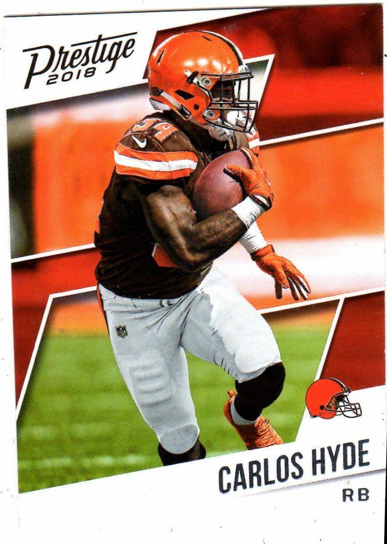 Carlos Hyde #1 Football Cards 2018 Panini Prestige