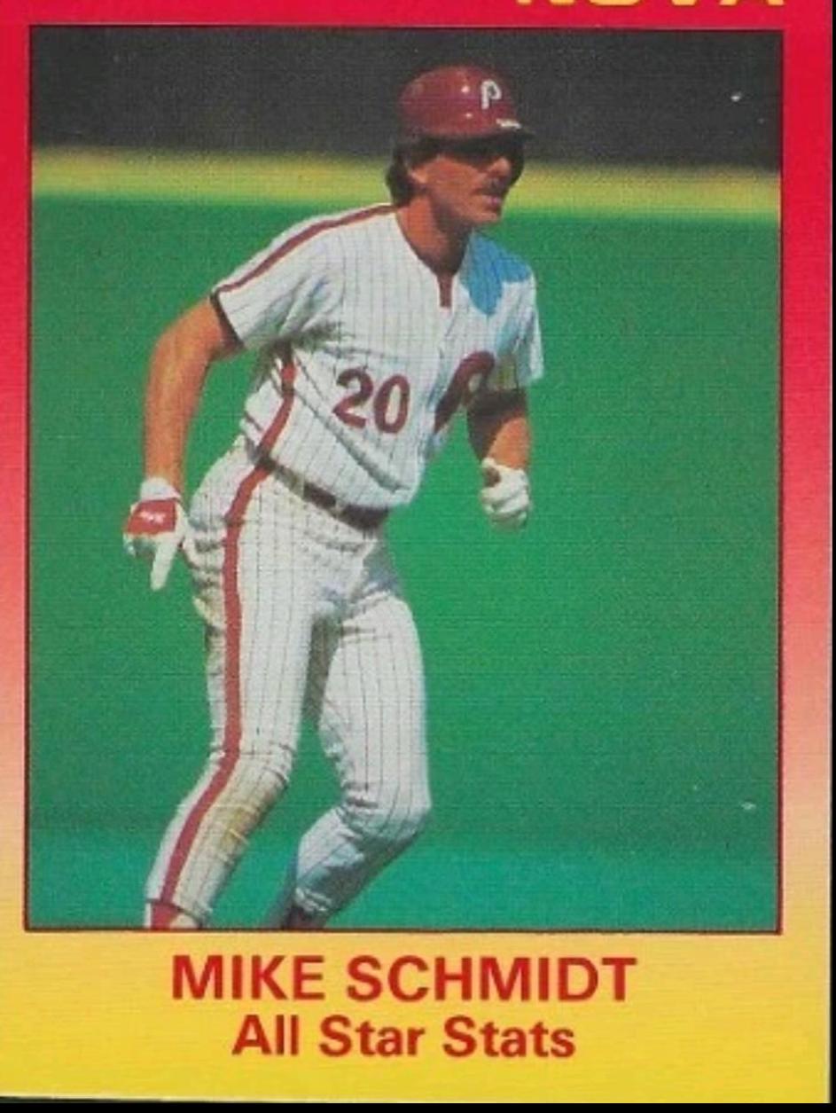 Mike Schmidt #133 1988 Star Nova Baseball