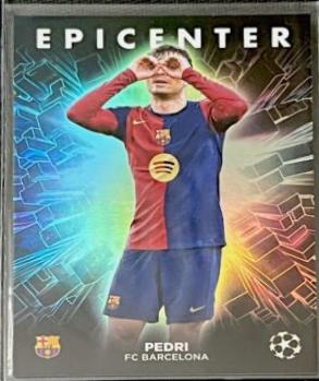 Pedri #EC-5 Soccer Cards 2024 Topps UEFA Epicenter