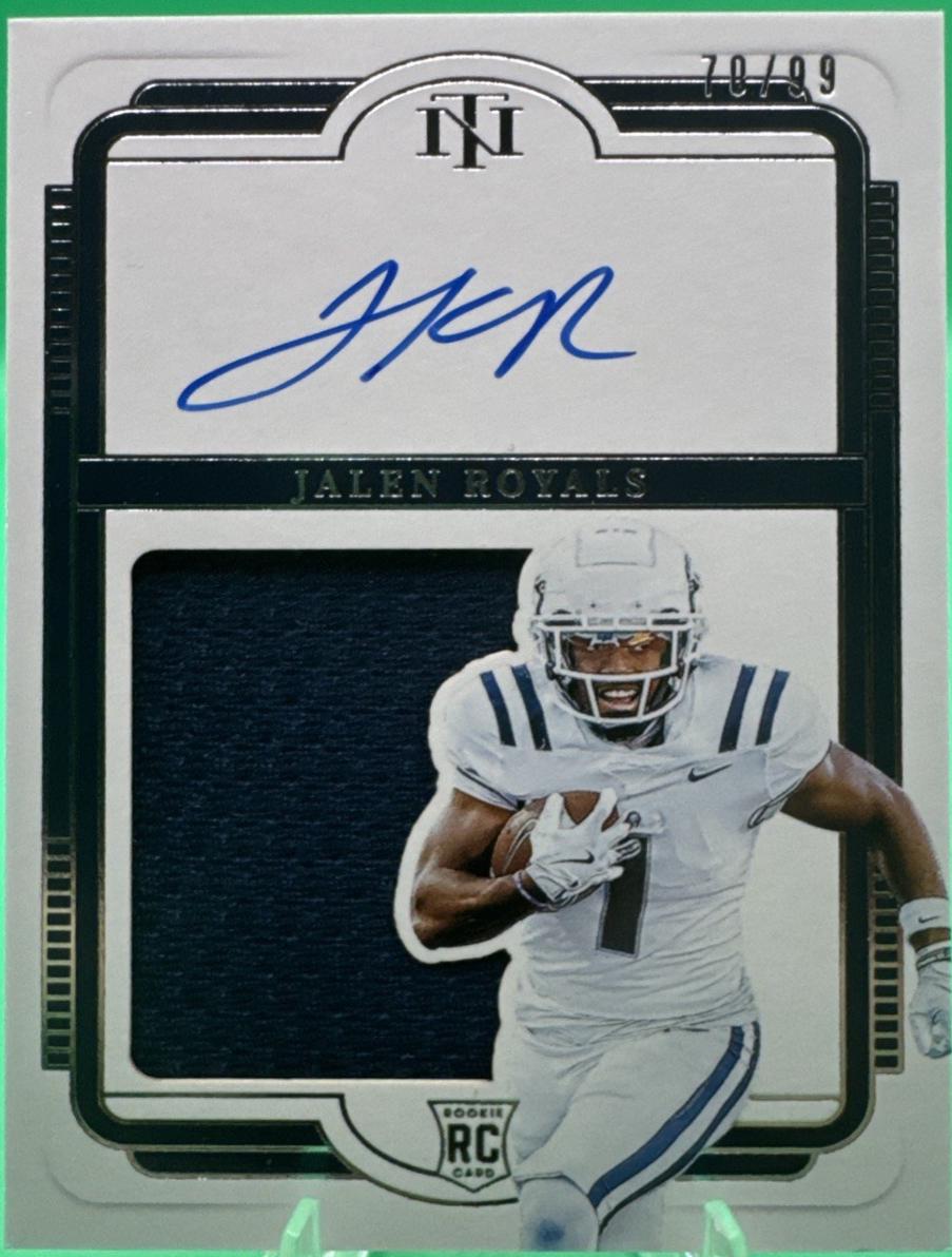 Jalen Royals #124 2025 Panini National Treasures Collegiate Football