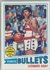 Leonard Gray #7 Basketball Cards 1977 Topps
