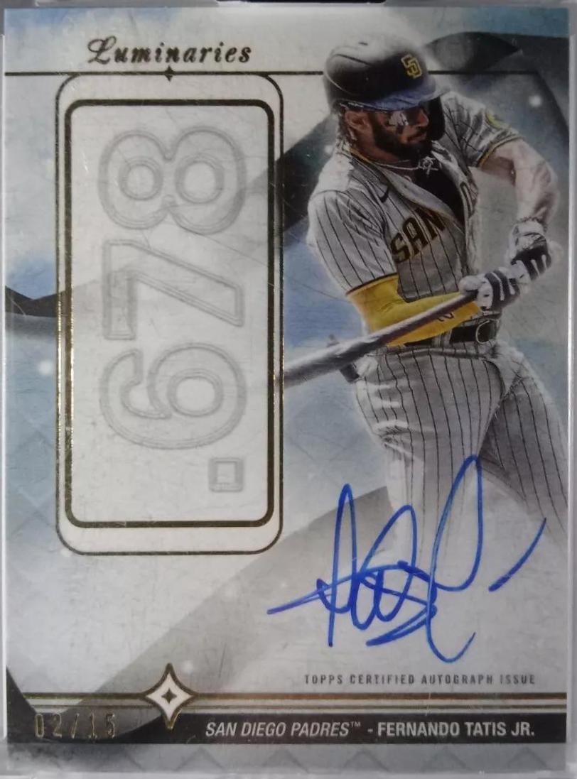 Fernando Tatis Jr #HRK-FT2 Baseball Cards 2023 Topps Luminaries Home Run Kings Autograph