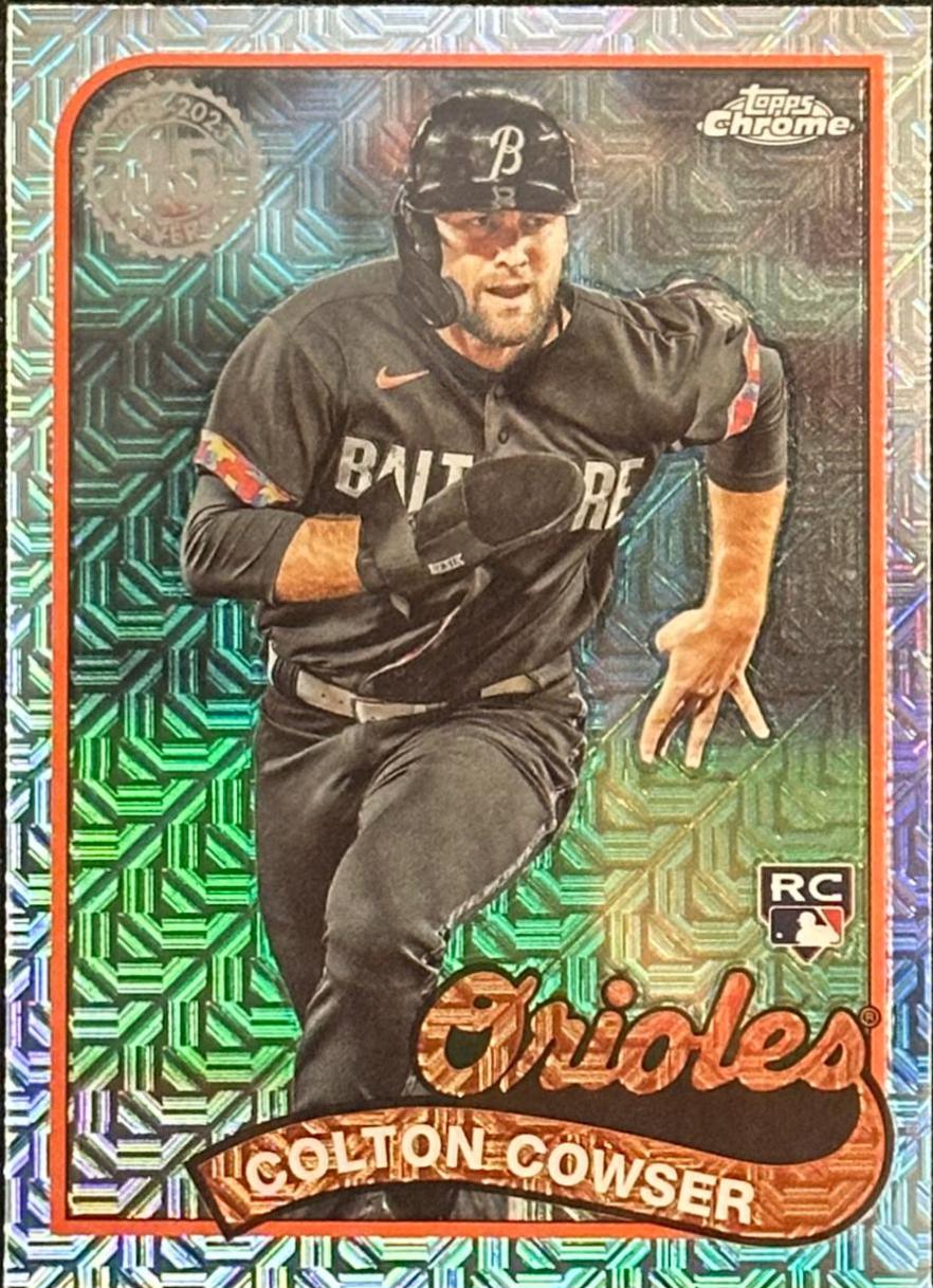 Colton Cowser #T89C-70 Baseball Cards 2024 Topps 1989 Chrome Silver Pack