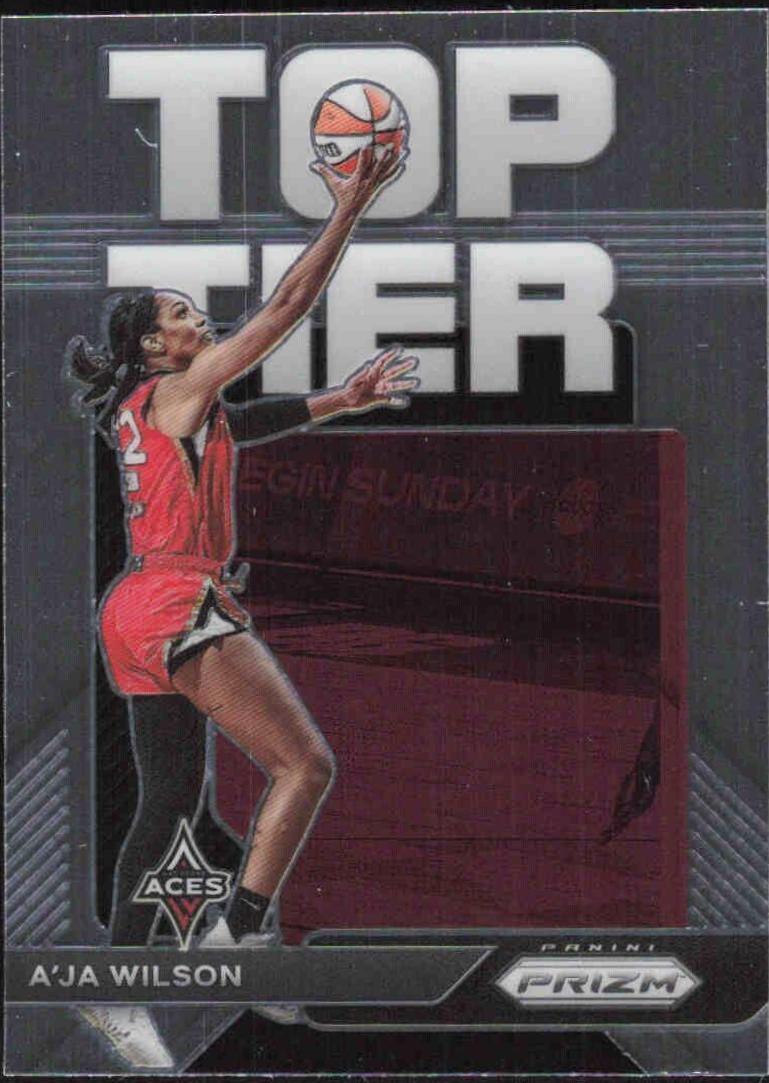 A'ja Wilson #6 Basketball Cards 2023 Panini Prizm WNBA Top Tier