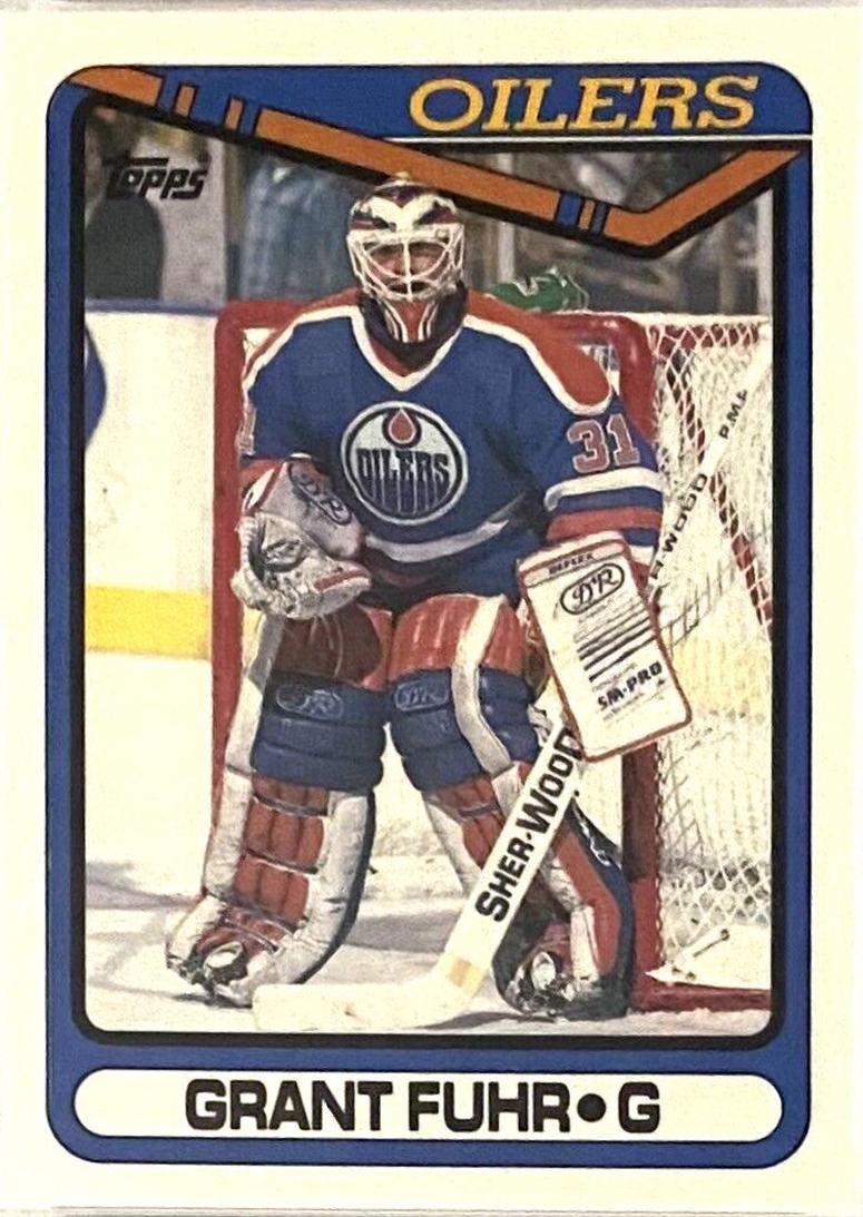 Grant Fuhr #321 Hockey Cards 1990 Topps Tiffany