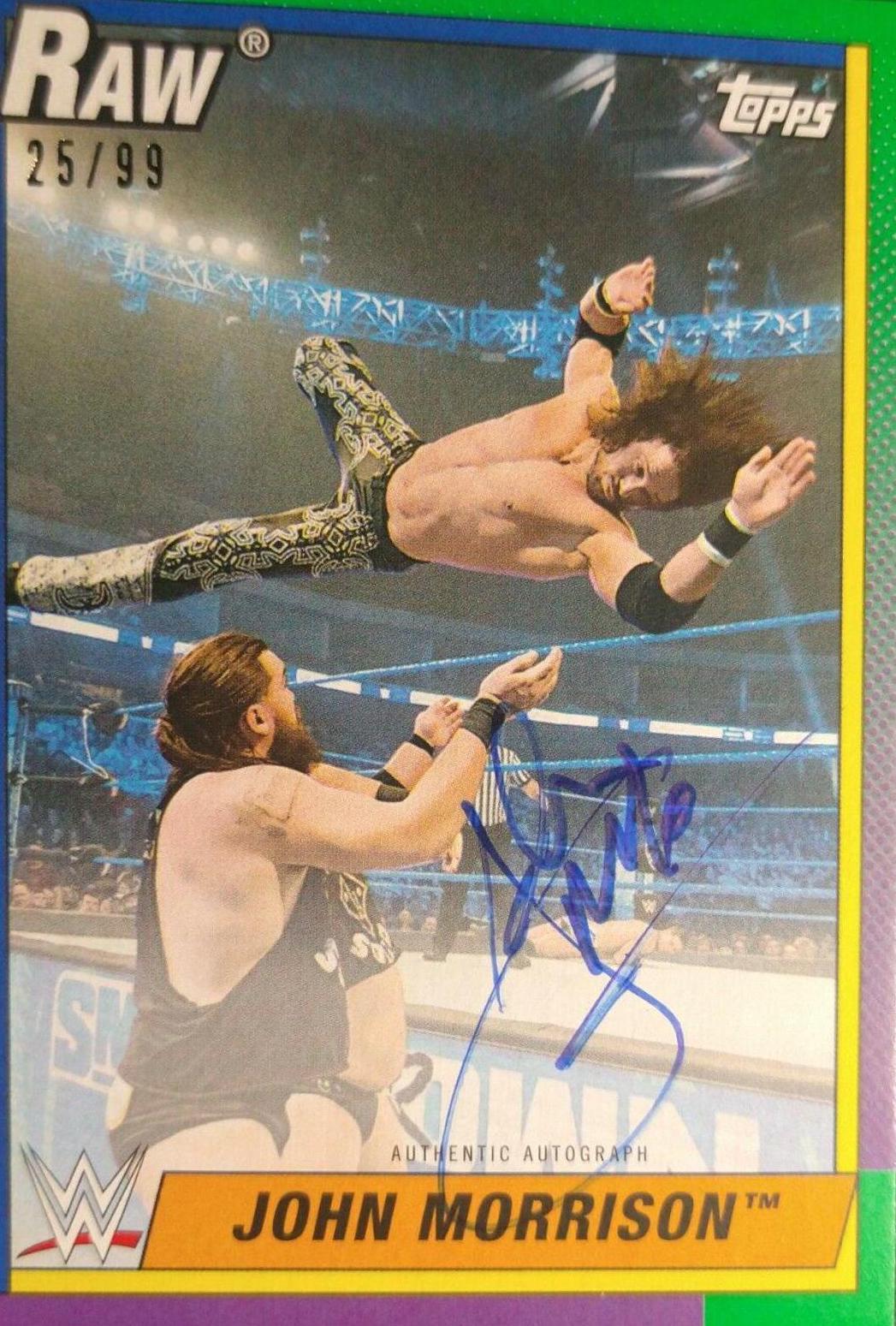 John Morrison #A-JM Wrestling Cards 2021 Topps Heritage WWE Autographs