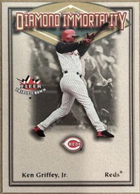 Ken Griffey Jr #10 Baseball Cards 2002 Fleer Triple Crown Diamond Immortality