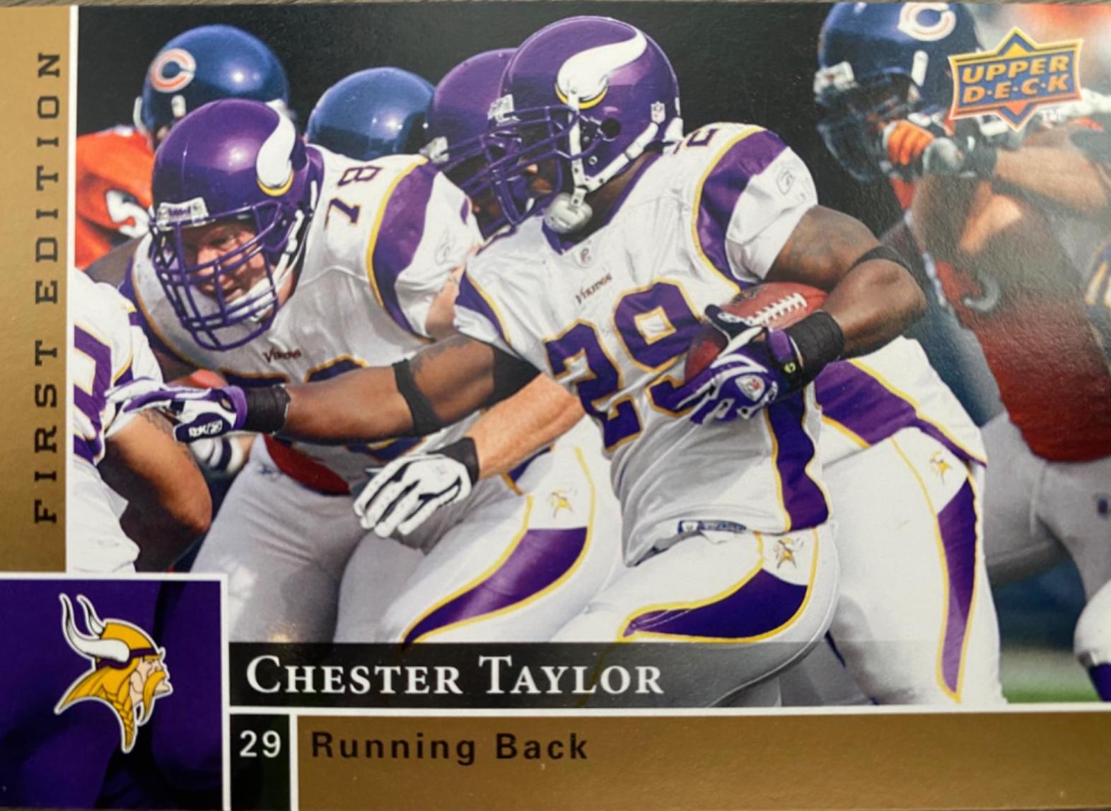 Chester Taylor #86 Football Cards 2009 Upper Deck First Edition