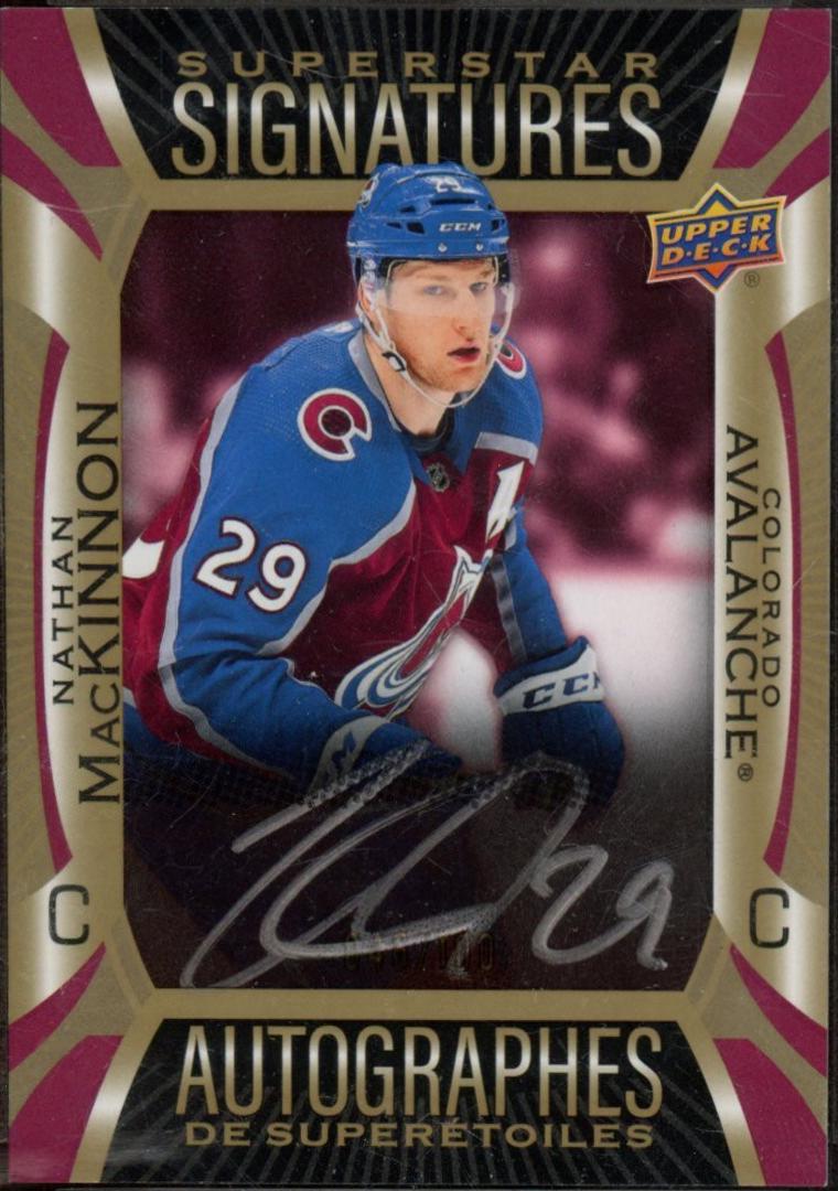 Nathan MacKinnon #NM Hockey Cards 2024 Upper Deck Tim Hortons Superstar Signature
