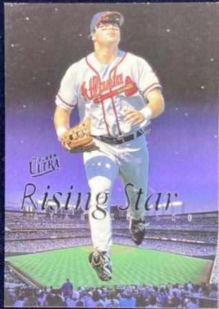 Ryan Klesko #7 Baseball Cards 1996 Ultra Rising Star