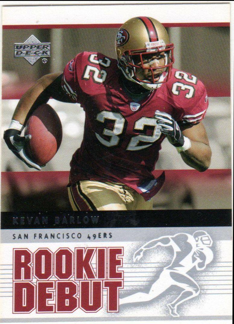Kevan Barlow #84 2005 Upper Deck Rookie Debut Football