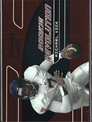 Michael Vick #RR1 Football Cards 2001 Quantum Leaf Rookie Revolution