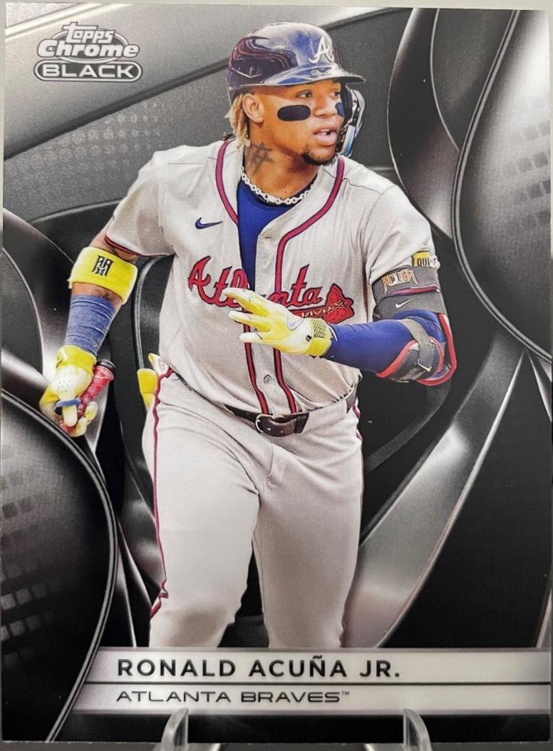Ronald Acuña Jr. #150 2025 Topps Chrome Black Baseball