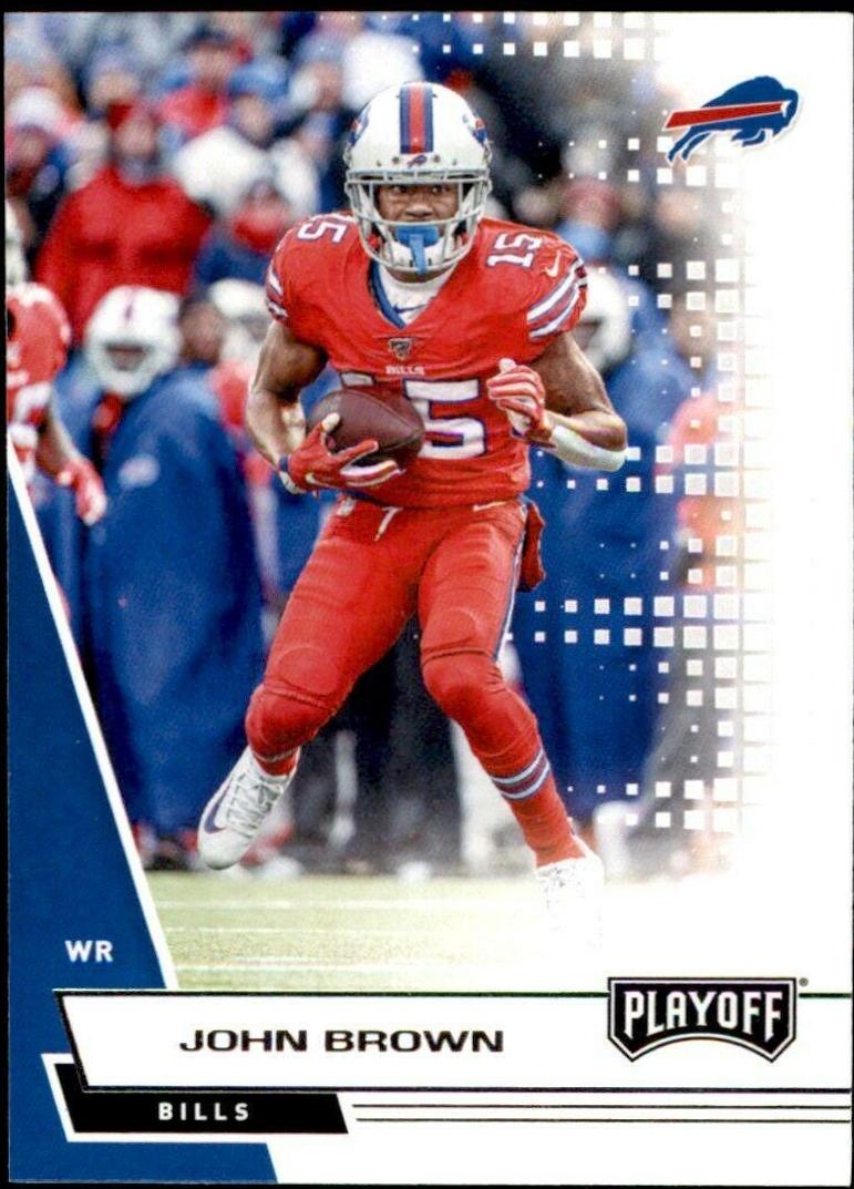John Brown #1 Football Cards 2020 Panini Playoff