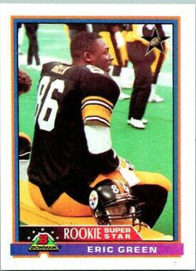 Eric Green #9 Football Cards 1991 Bowman