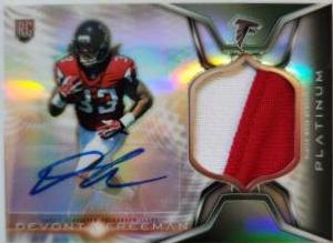 Devonta Freeman #DF Football Cards 2014 Topps Platinum Autograph Rookie Patch