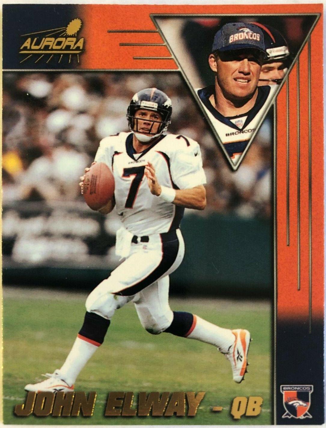 John Elway #46 Football Cards 1998 Pacific Aurora