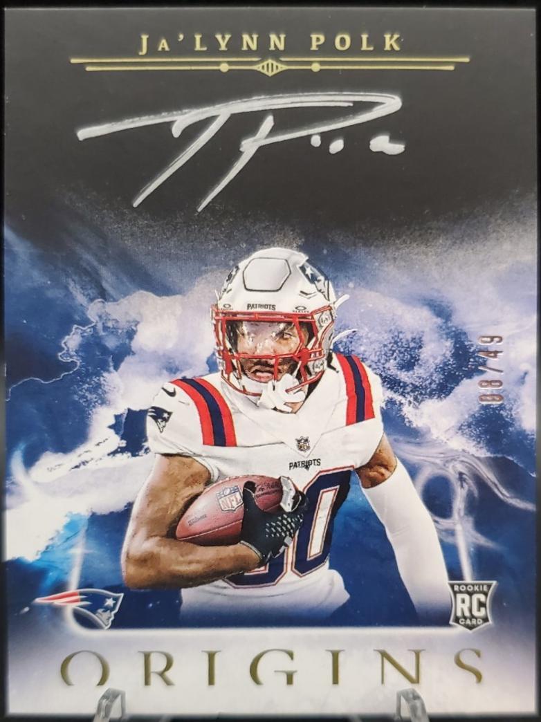 Ja'Lynn Polk #OA-JPO Football Cards 2024 Panini Origins Autographs Silver Ink