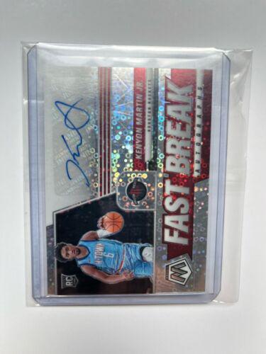 Kenyon Martin Jr. #FB-KMJ Basketball Cards 2020 Panini Mosaic Fast Break Autographs
