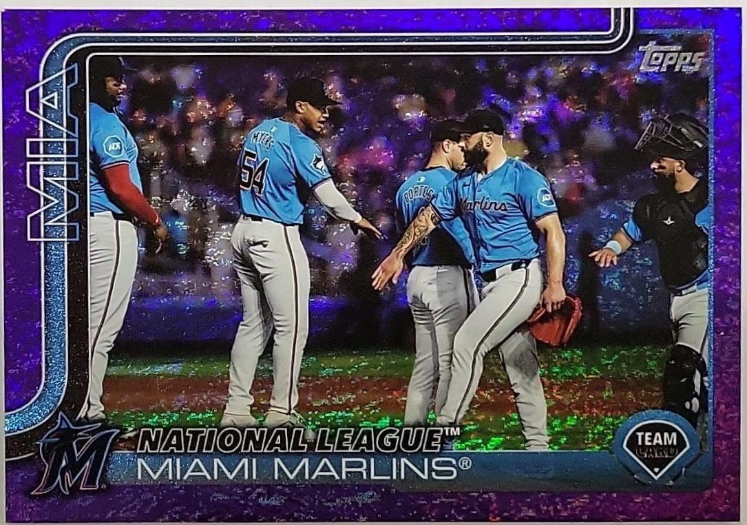 Miami Marlins [Purple Rainbow] #340 Prices | 2025 Topps | Baseball Cards