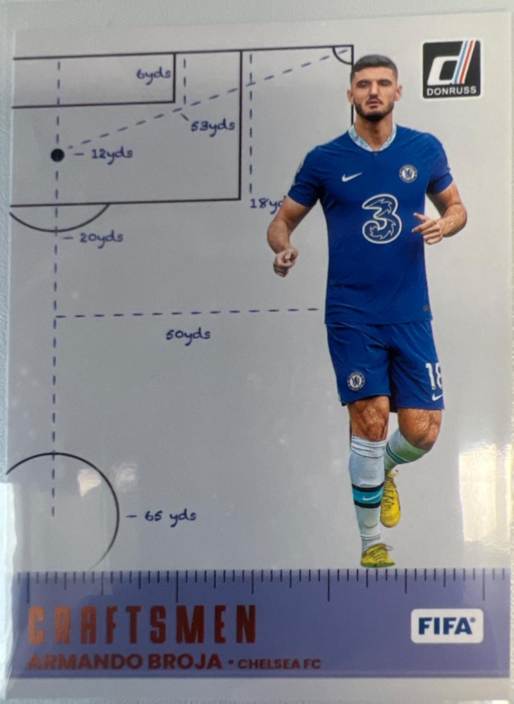 Armando Broja #4 Soccer Cards 2022 Panini Donruss Craftsmen