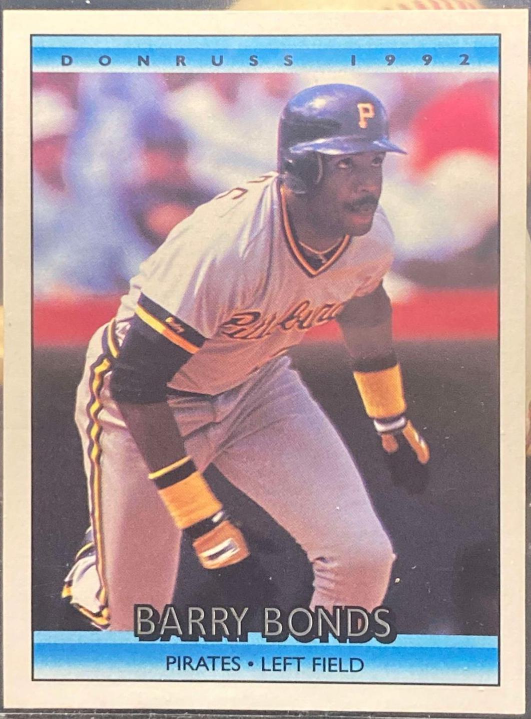 Barry Bonds #2 Baseball Cards 1992 Panini Donruss Previews
