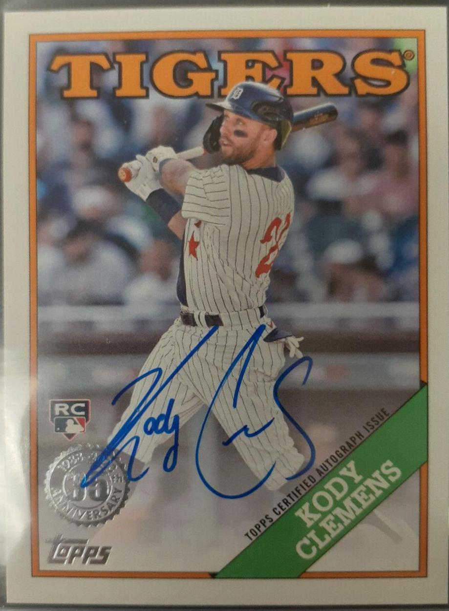 Kody Clemens #88BA-KC Baseball Cards 2023 Topps Silver Pack 1988 35th Anniversary Autographs