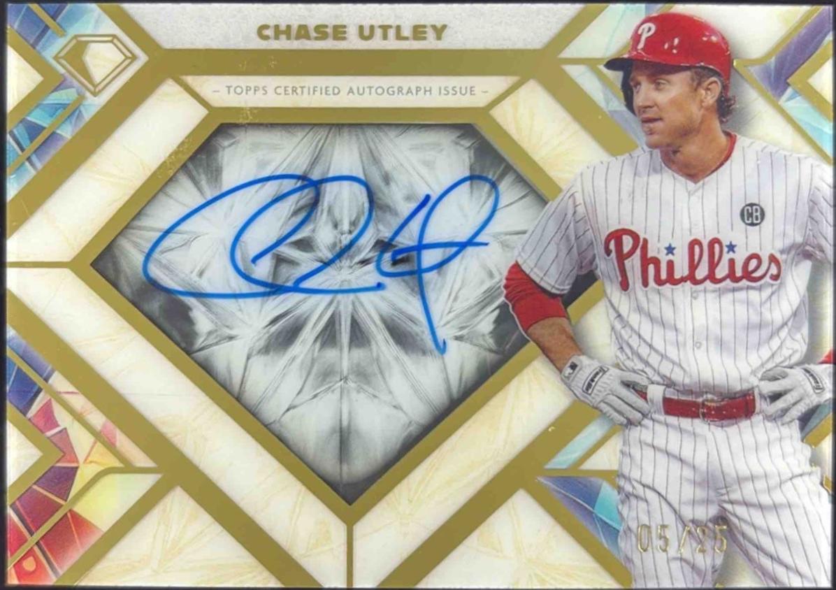 Chase Utley #ITDA-CU 2025 Topps Diamond Icons Icons Of The Diamond Autograph Baseball