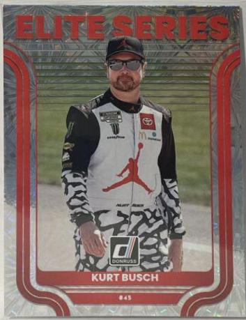Kurt Busch #E15 Racing Cards 2023 Panini Donruss NASCAR Elite Series