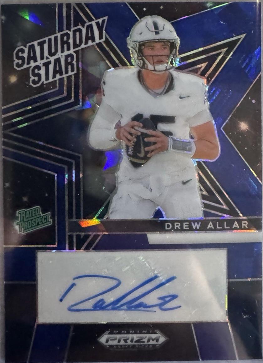 Drew Allar #SSS-DAR 2025 Panini Prizm Draft Picks Saturday Star Signature Football