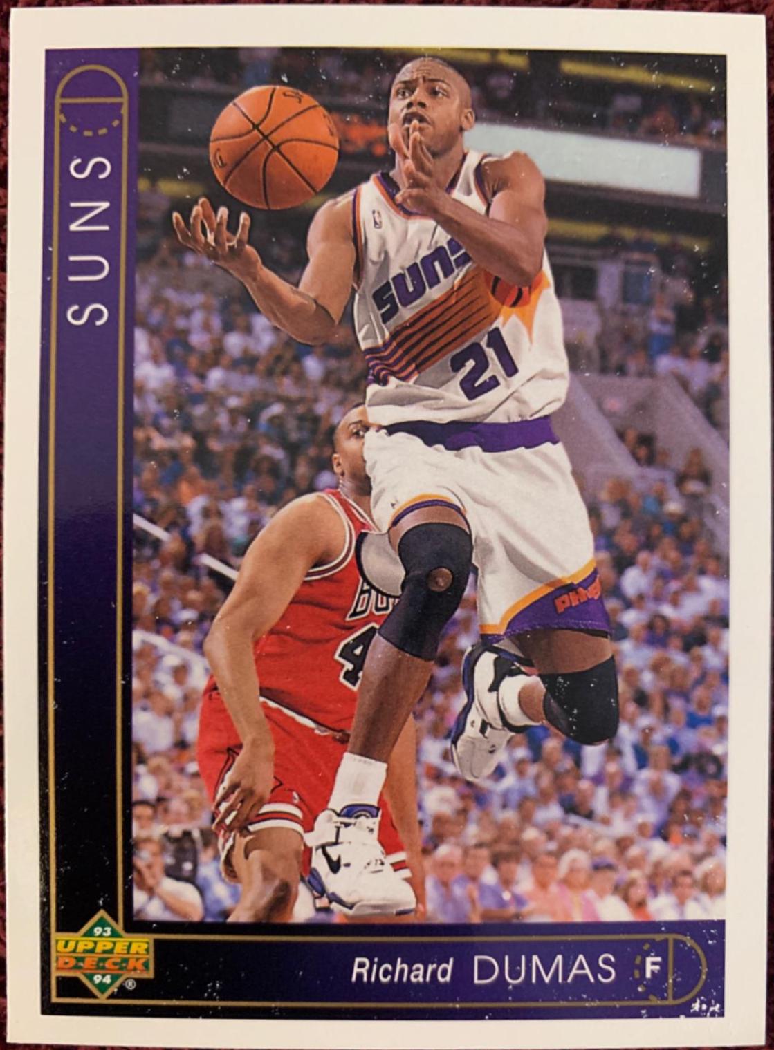 Richard Dumas #58 Basketball Cards 1993 Upper Deck